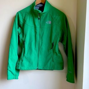 The North Face Windwall Fleece Jacket Full Zip Solid Green Women’s Small
